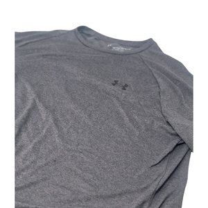 Under Armour The Tech Tee Gray‎ Moisture Wicking Polyester Shirt Size Medium